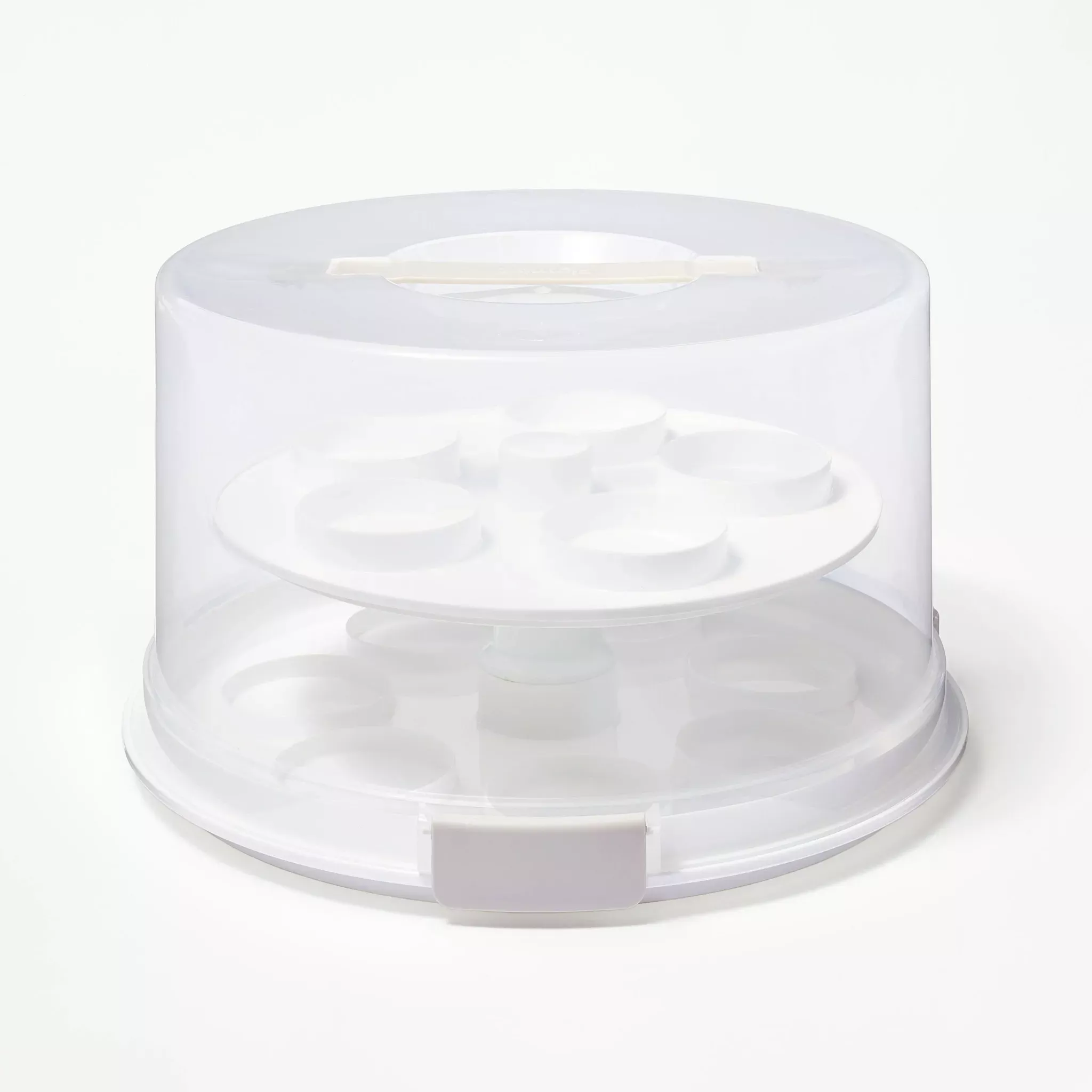 figmint-round-cake-carrier-white-clear-rebel Figmint Round Cake Carrier White/Clear – REBEL