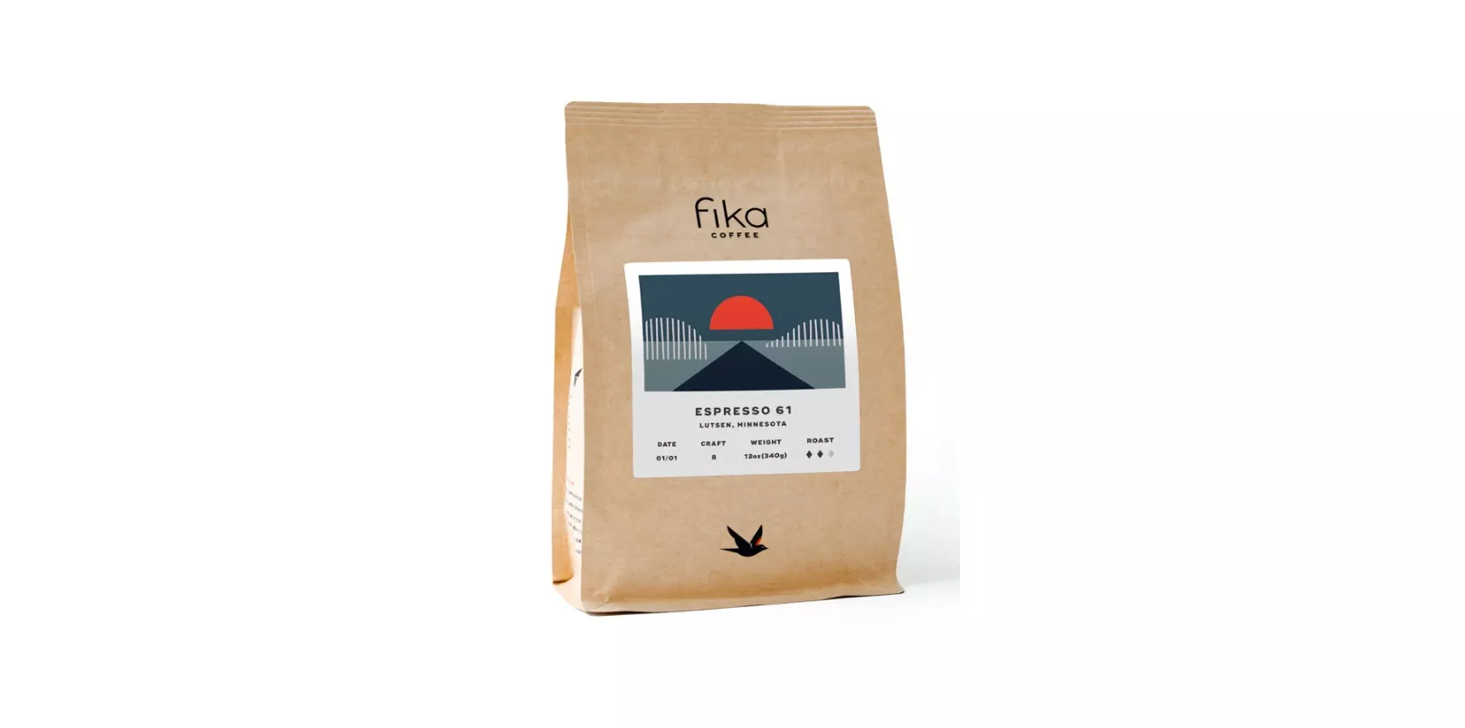 Fika Espresso 61, 12 oz, Whole Bean
