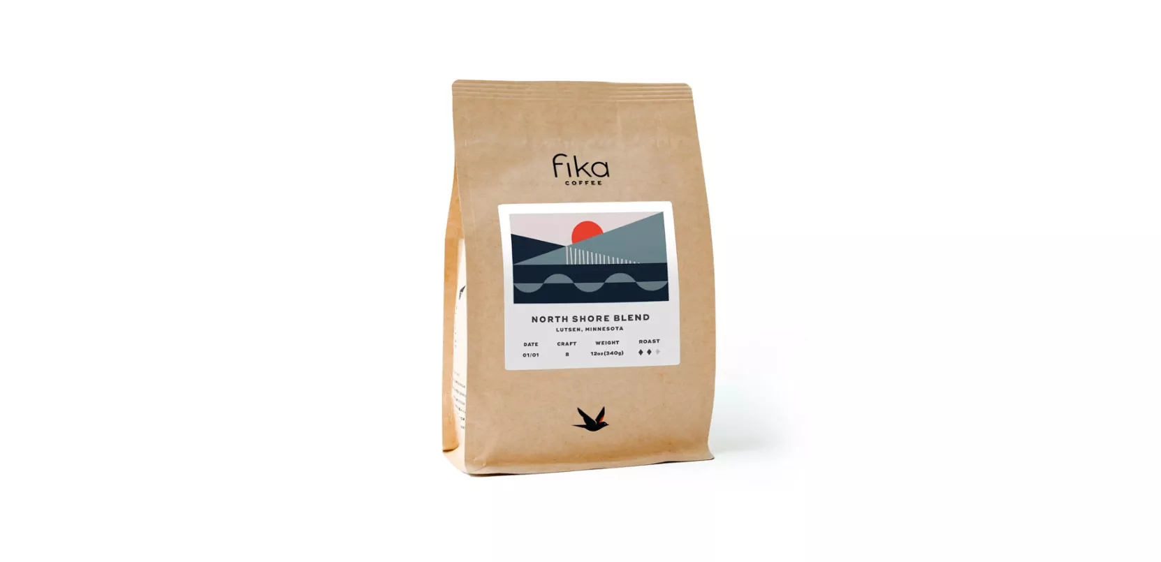 Fika North Shore Blend, 12 oz, Whole Bean