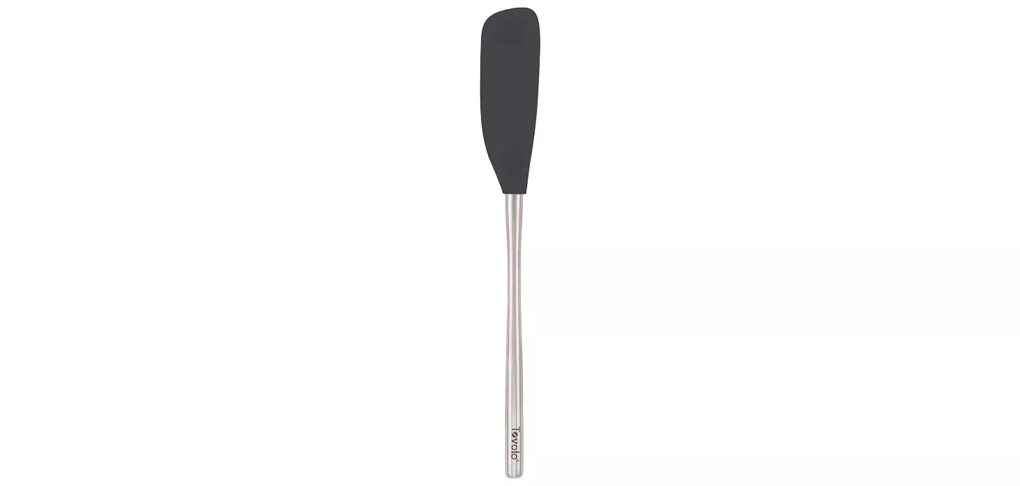 flex-core-ss-silicone-jar-spatula-charcoal Flex-Core SS Silicone Jar Spatula, Charcoal
