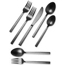 fortessa-arezzo-brushed-black-20pc-flatware-set Fortessa Arezzo Brushed Black 20pc Flatware Set