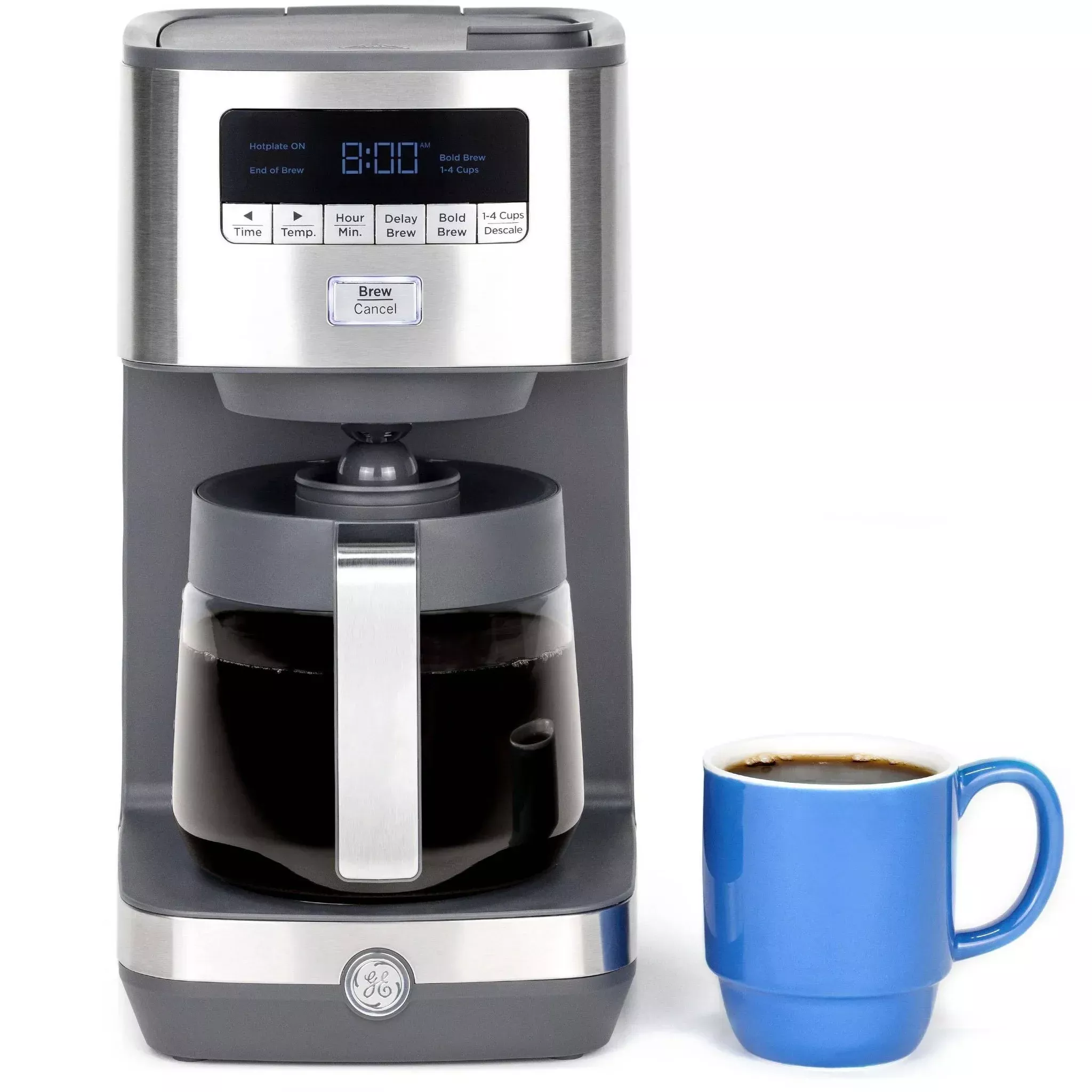 ge-appliances-12-cup-drip-coffee-maker-with-adjustable-keep-warm-plate-rebel GE Appliances 12 Cup Drip Coffee Maker with Adjustable Keep Warm Plate – REBEL