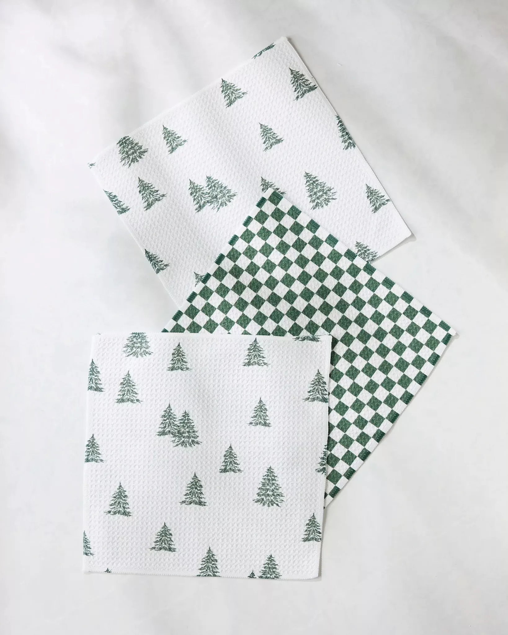 Geometry Claret Dishcloth Set
