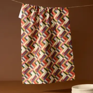 geometry-vivid-cascade-tea-towel Geometry Vivid Cascade Tea Towel