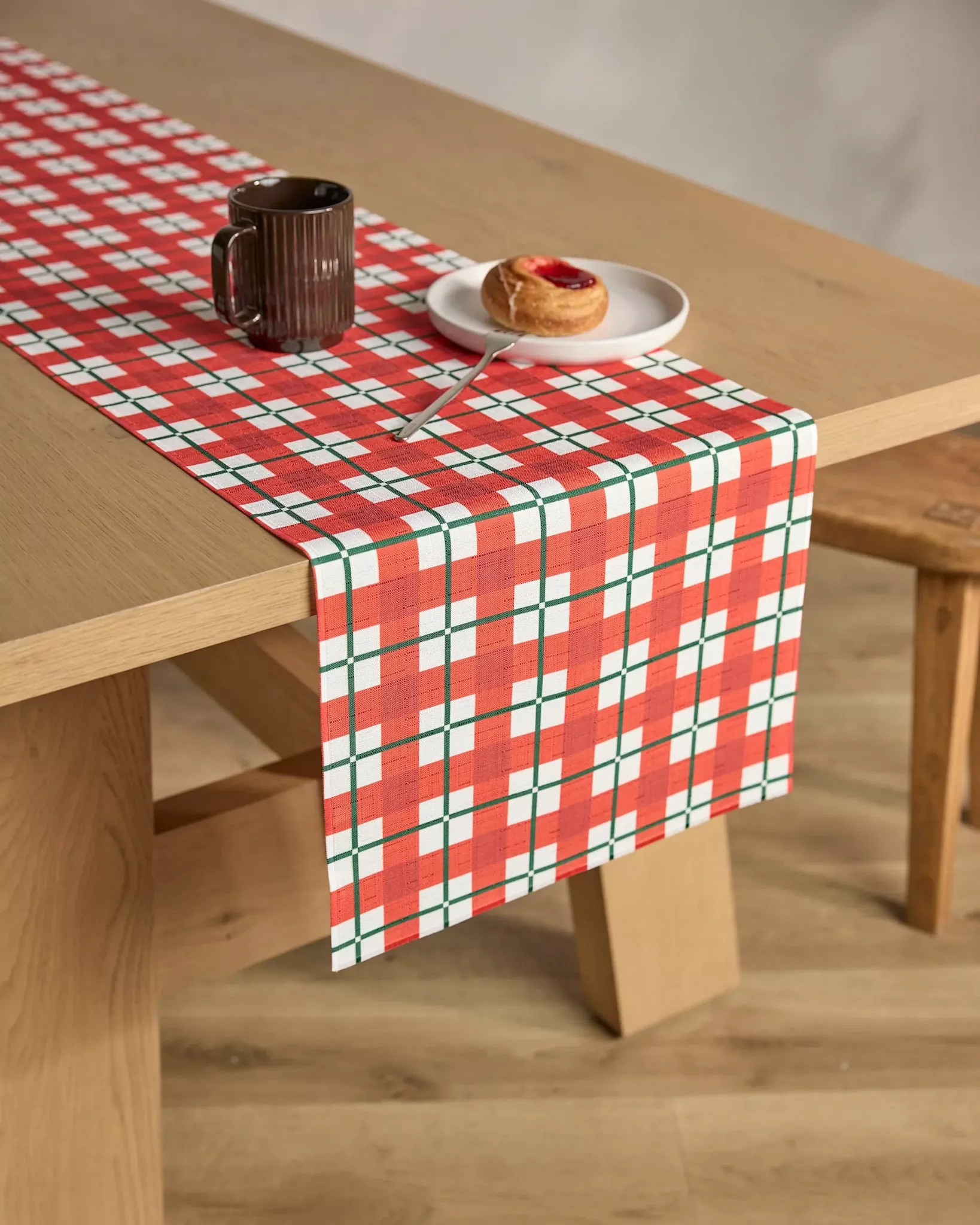 geometry-yuletide-plaid-table-runner Geometry Yuletide Plaid Table Runner