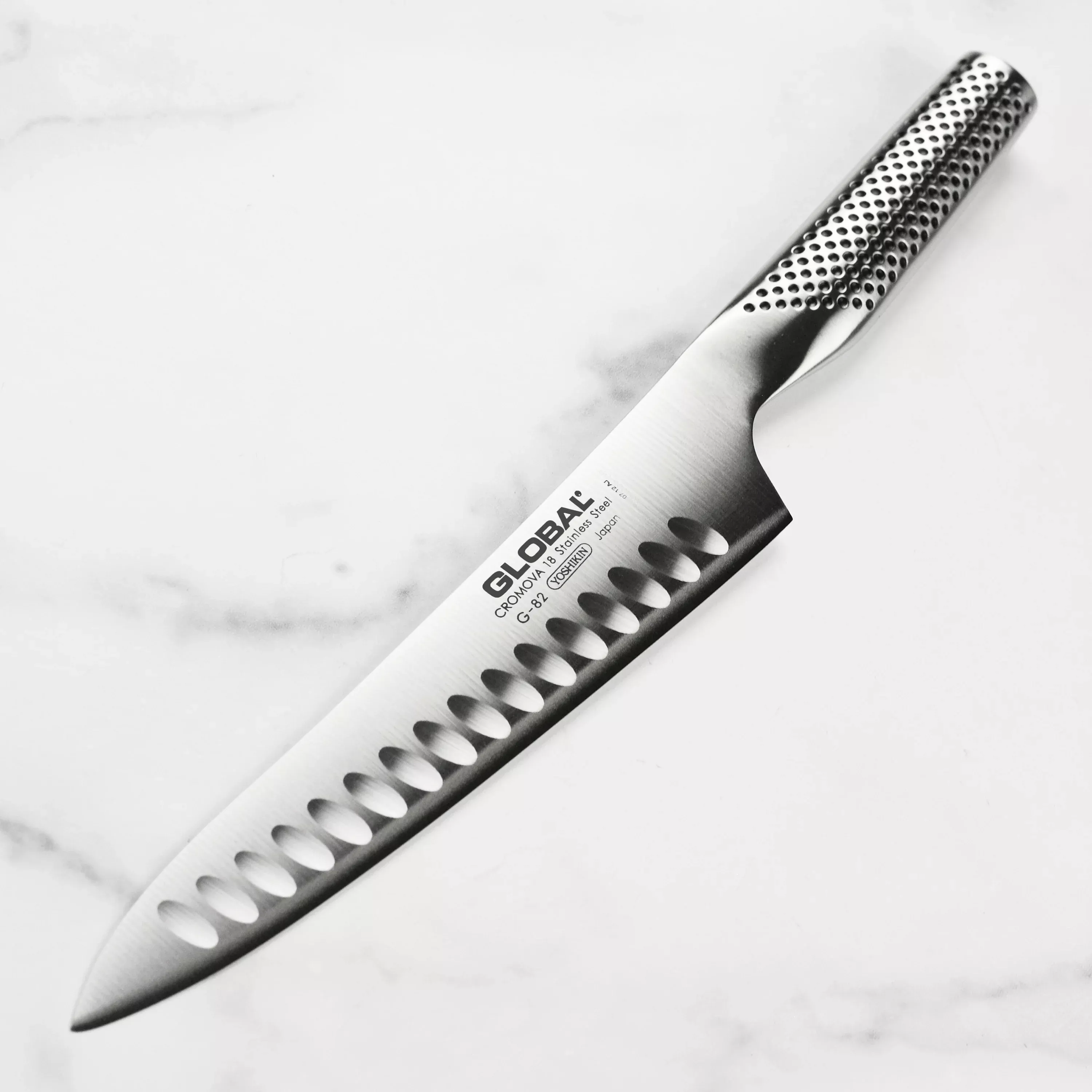 global-hollow-edge-carving-knife-8 Global Hollow Edge Carving Knife - 8"