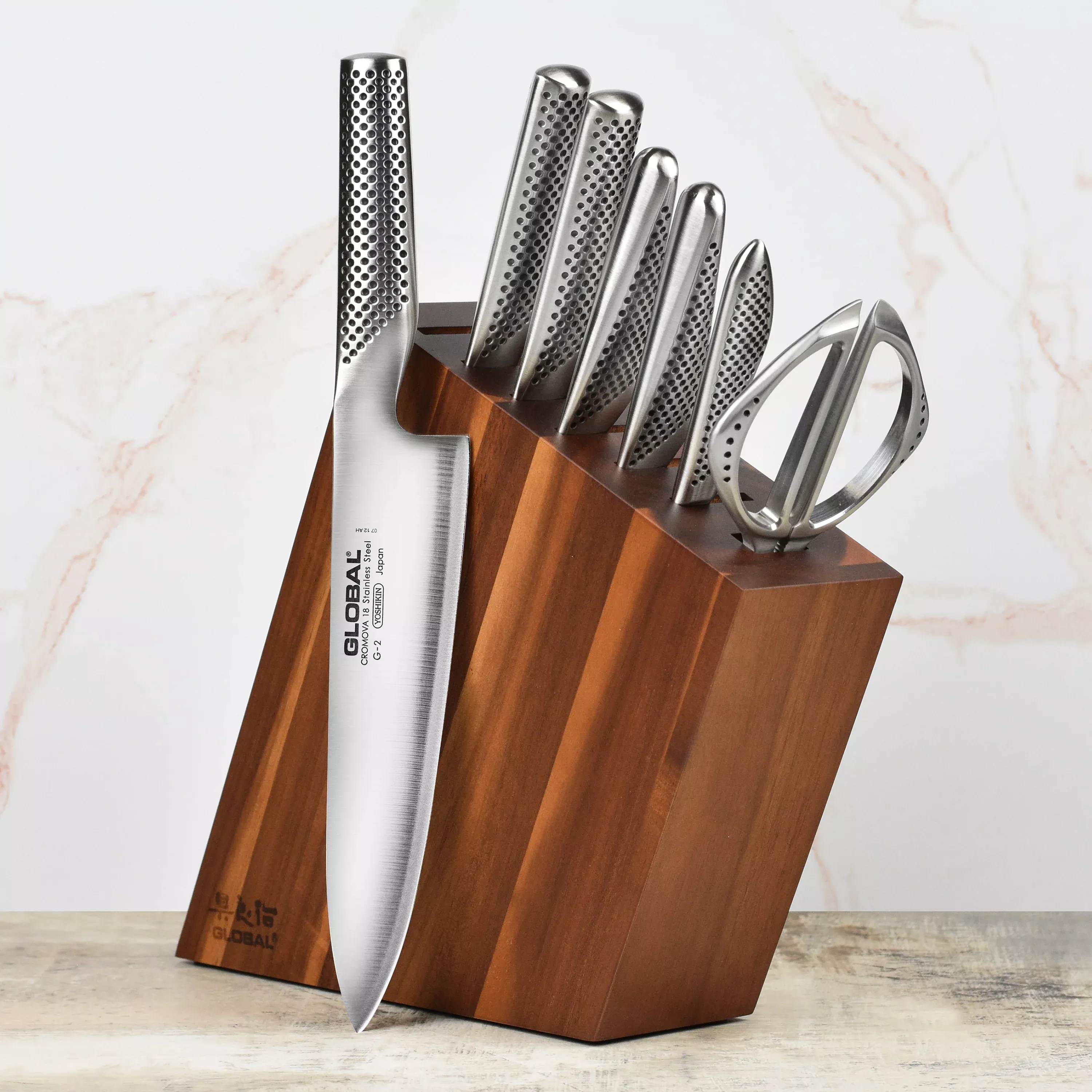 global-knife-block-set-8-piece-acacia Global Knife Block Set - 8 Piece Acacia