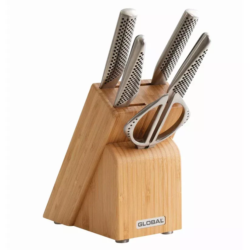 global-takashi-knife-block-set-6-piece-floor-model Global Takashi Knife and Block Set - 6 piece - FLOOR MODEL