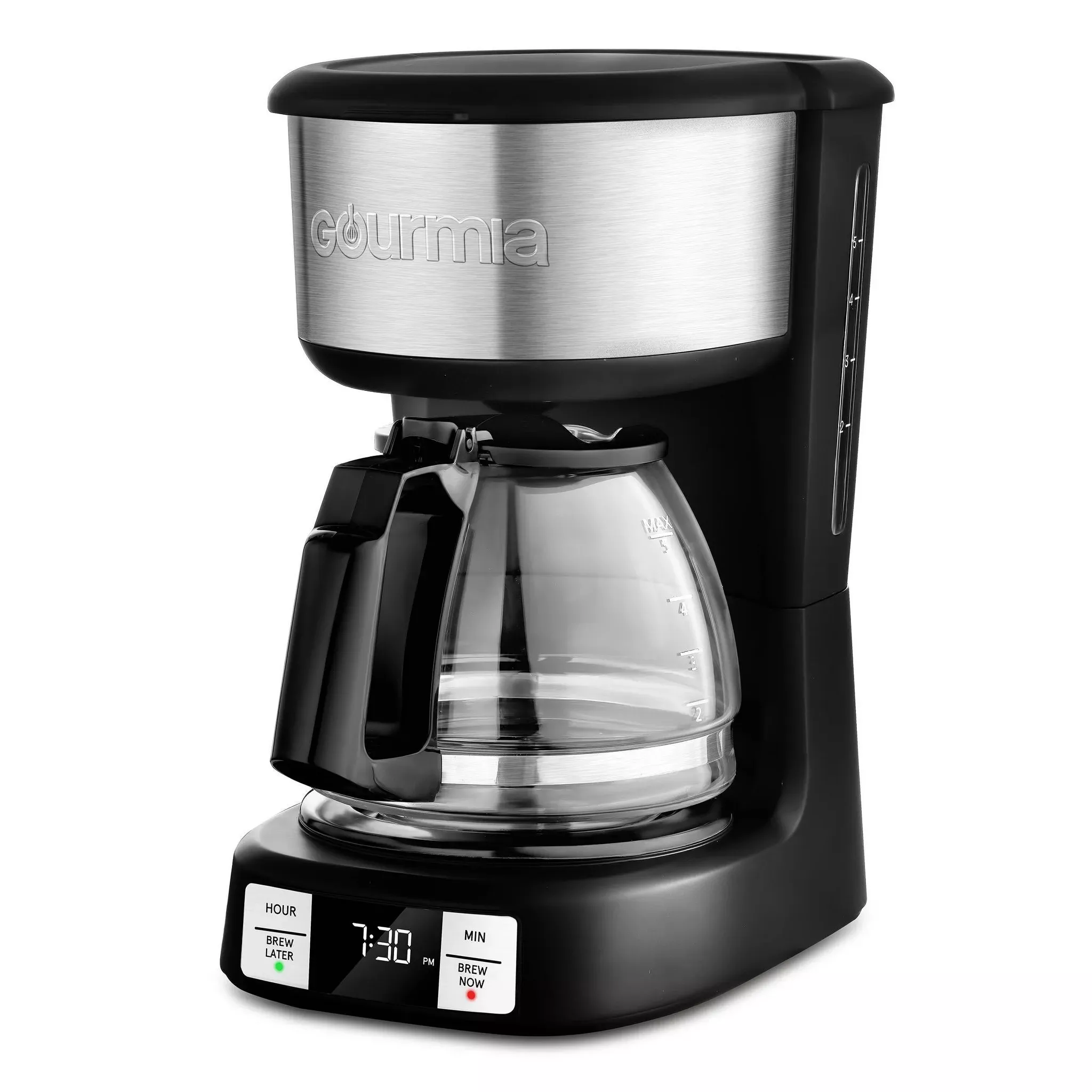 gourmia-5-cup-programmable-drip-coffee-maker-with-brew-later-black-rebel Gourmia 5 Cup Programmable Drip Coffee Maker with Brew Later Black – REBEL