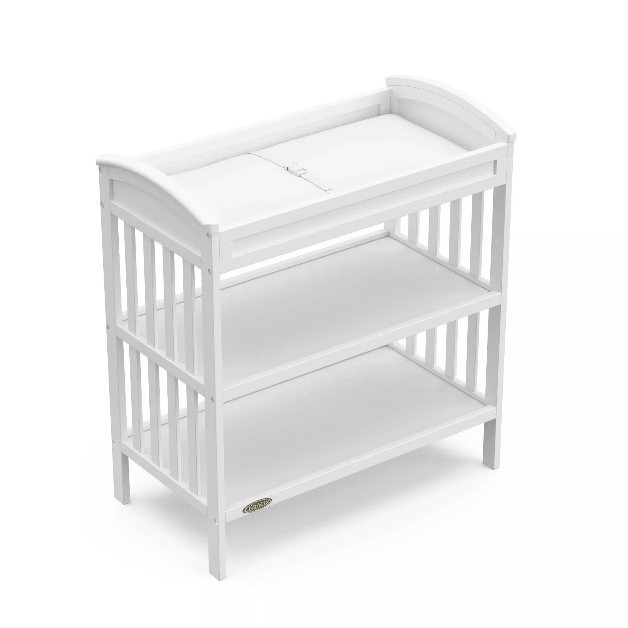 graco-benton-changing-table-with-water-resistant-changing-pad-white-rebel Graco Benton Changing Table with Water-Resistant Changing Pad - White – REBEL