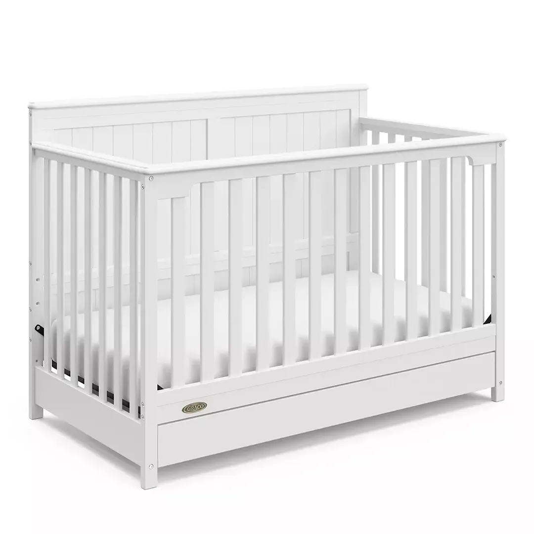 graco-hadley-5-in-1-convertible-crib-with-drawer-white-rebel Graco Hadley 5-in-1 Convertible Crib with Drawer - White – REBEL