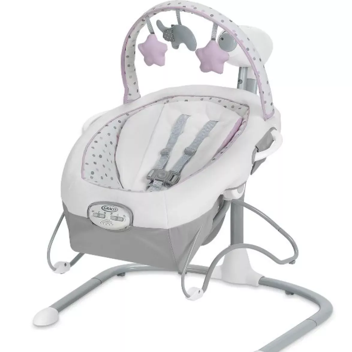 graco-soothe-n-sway-lx-swing-with-portable-bouncer-white-pink-rebel Graco Soothe 'n Sway Lx Swing with Portable Bouncer - White/ Pink – REBEL