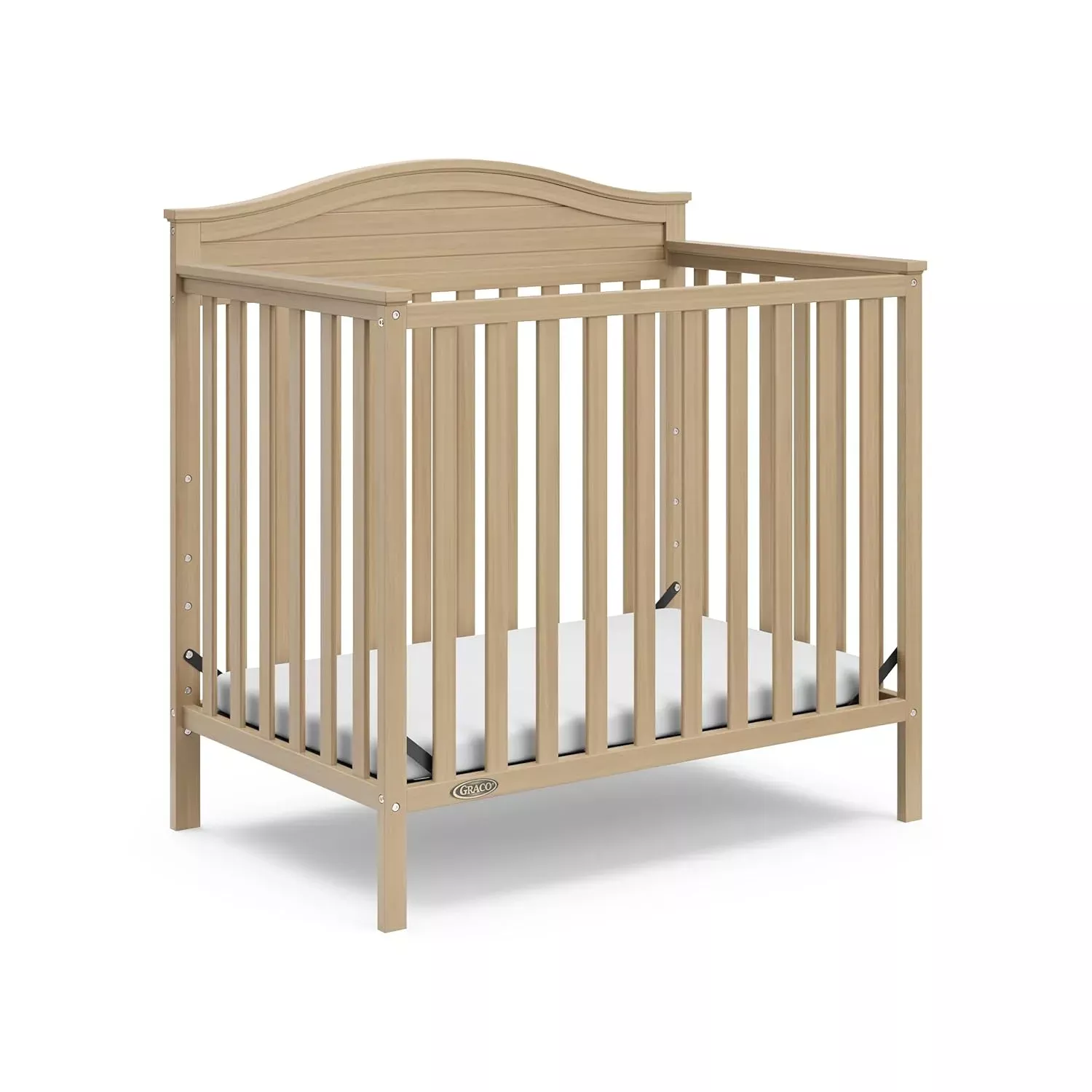 graco-stella-4-in-1-convertible-mini-crib-with-mattress-driftwood-rebel Graco Stella 4-in-1 Convertible Mini Crib with Mattress - Driftwood – REBEL