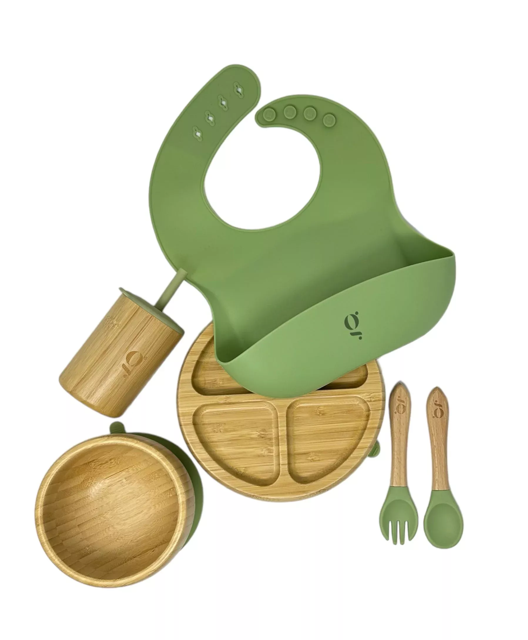 green-walnut-baby-toddler-bamboo-dinnerware-with-suction-set-6-pieces-rebel GREEN WALNUT Baby / Toddler Bamboo Dinnerware With Suction Set of 6 Pieces – REBEL