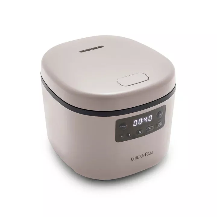 Greenpan Advanced 8 Cup Rice Cooker, Clay