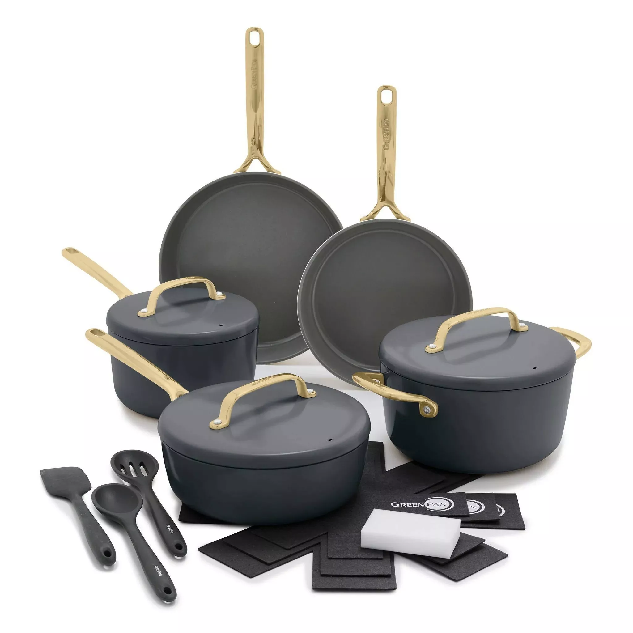 greenpan-gp5-14-piece-hard-anodized-ceramic-nonstick-cookware-set-anthracite-gra GreenPan GP5 14-Piece Hard Anodized Ceramic Nonstick Cookware Set – Anthracite Gray, Dishwasher-Safe, Induction Compatible – REBEL