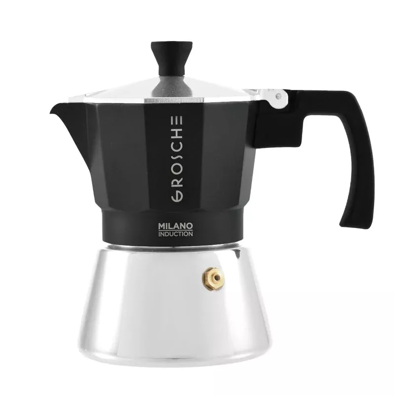 grosche-milano-induction-espresso-maker-charcoal-3-cup-5-fl-oz Grosche Milano Induction Espresso Maker - Charcoal / 3-Cup / 5 fl. oz
