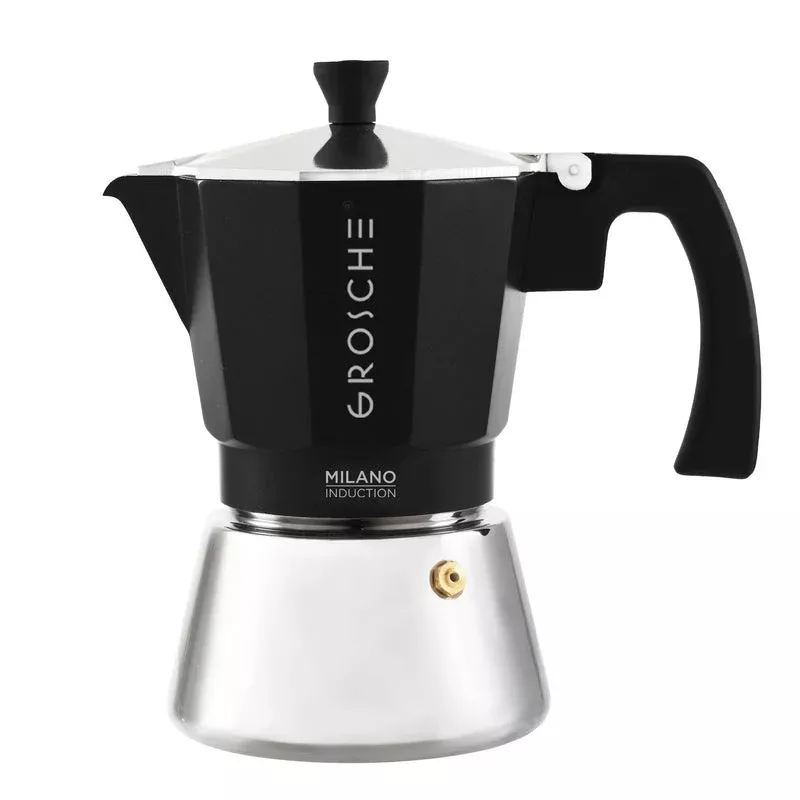 grosche-milano-induction-espresso-maker-charcoal-6-cup-9-3-fl-oz Grosche Milano Induction Espresso Maker - Charcoal / 6-Cup / 9.3 fl. oz