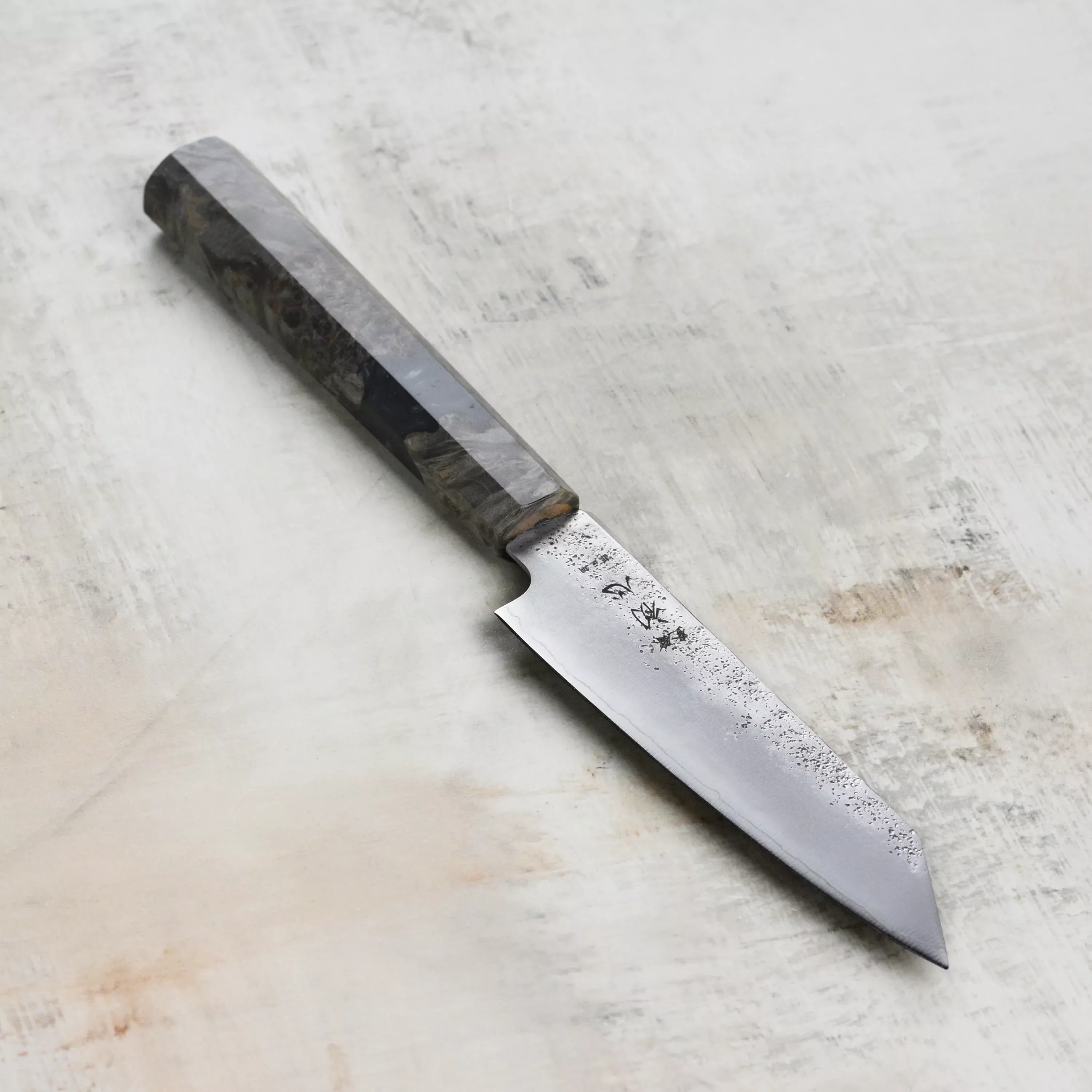 hatsukokoro-ginrei-kiritsuke-petty-japanese-knife-5-ginsan-nashiji Hatsukokoro Ginrei Kiritsuke Petty Japanese Knife - 5" Ginsan Nashiji