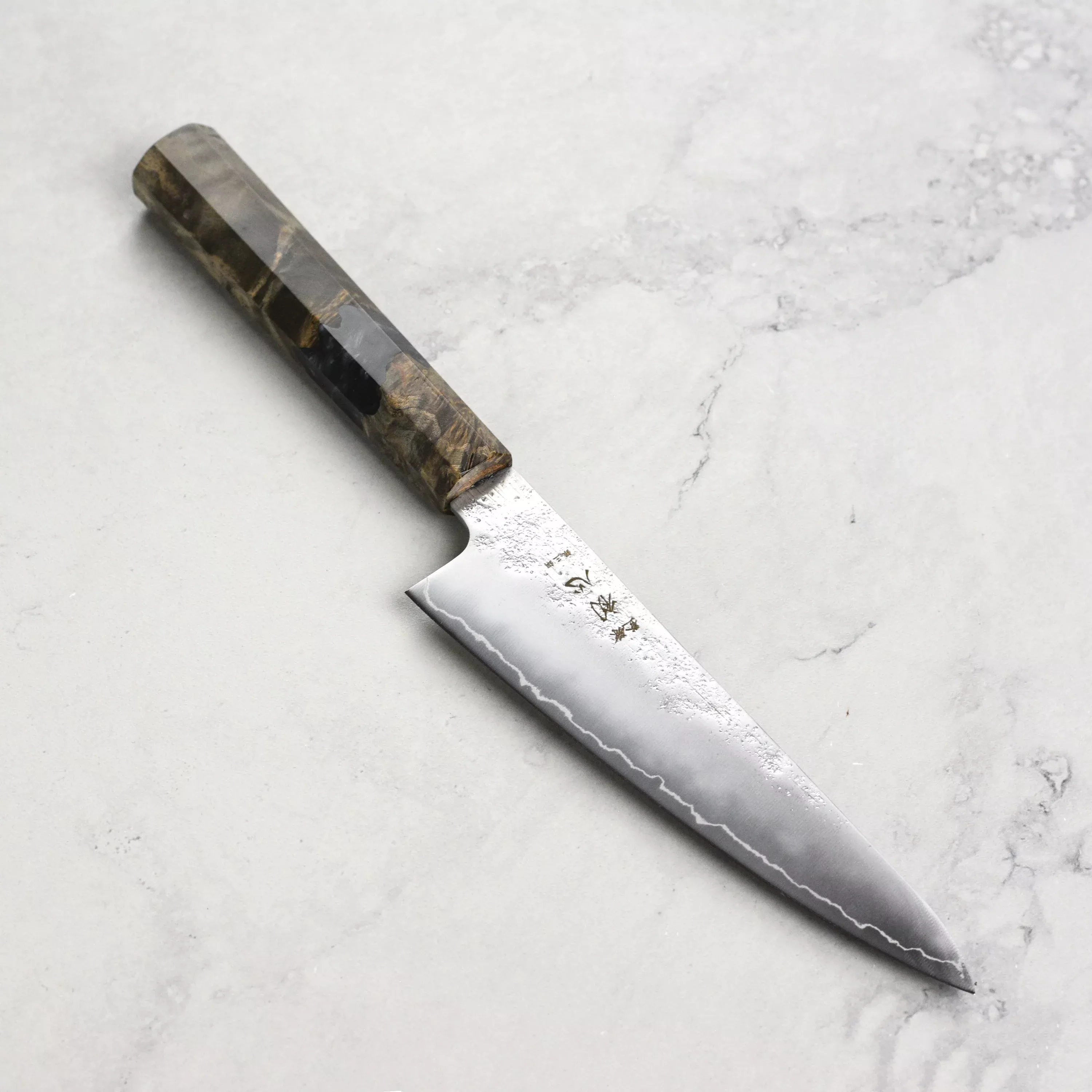 hatsukokoro-ginrei-ko-santoku-japanese-knife-5-9-ginsan-nashiji Hatsukokoro Ginrei Ko-Santoku Japanese Knife - 5.9" Ginsan Nashiji