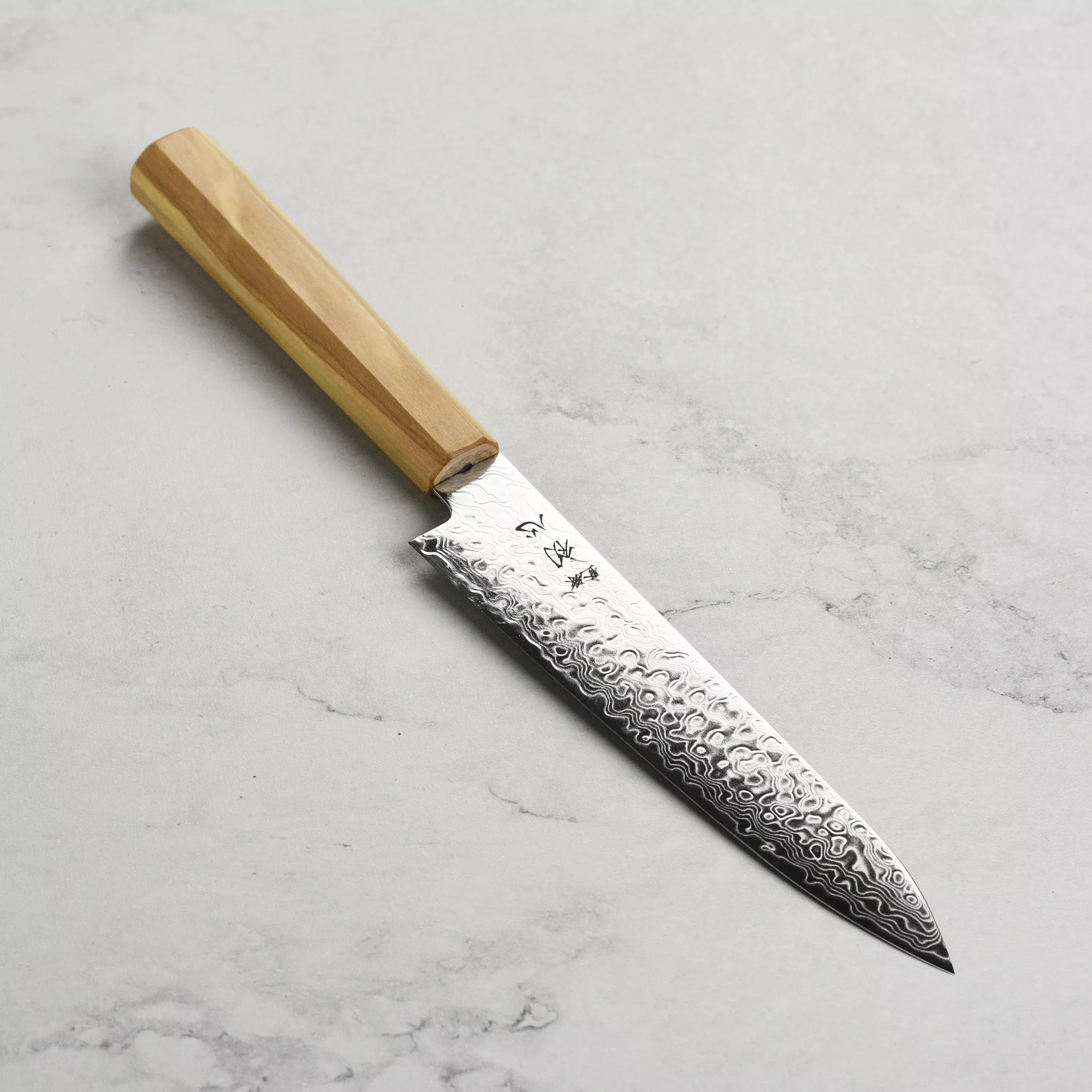 hatsukokoro-ryuhyo-sg2-damascus-5-9-petty-olivewood Hatsukokoro Ryuhyo SG2 Damascus 5.9" Petty, Olivewood