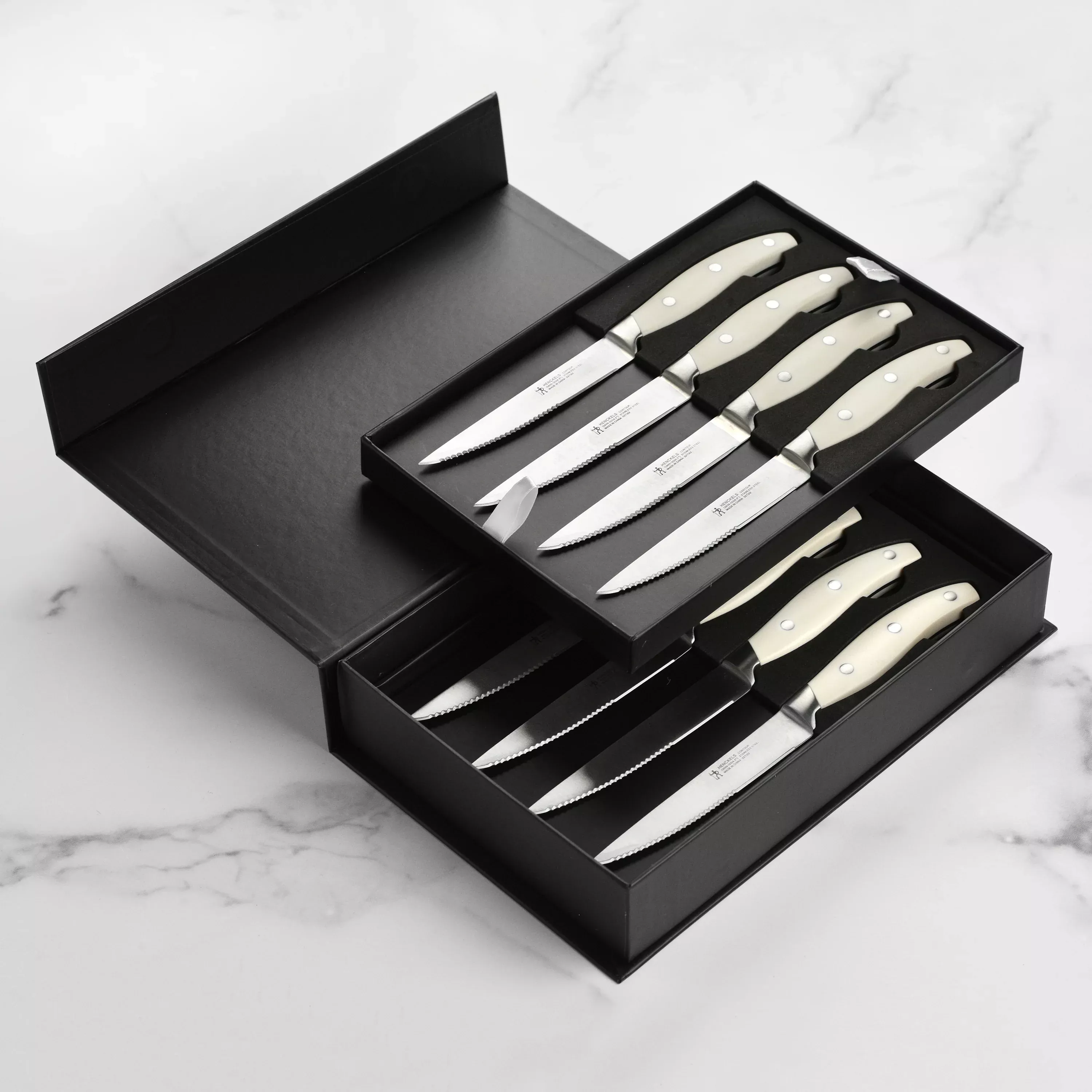 henckels-forged-steak-knife-set-8-piece-white Henckels Forged Steak Knife Set - 8 Piece White