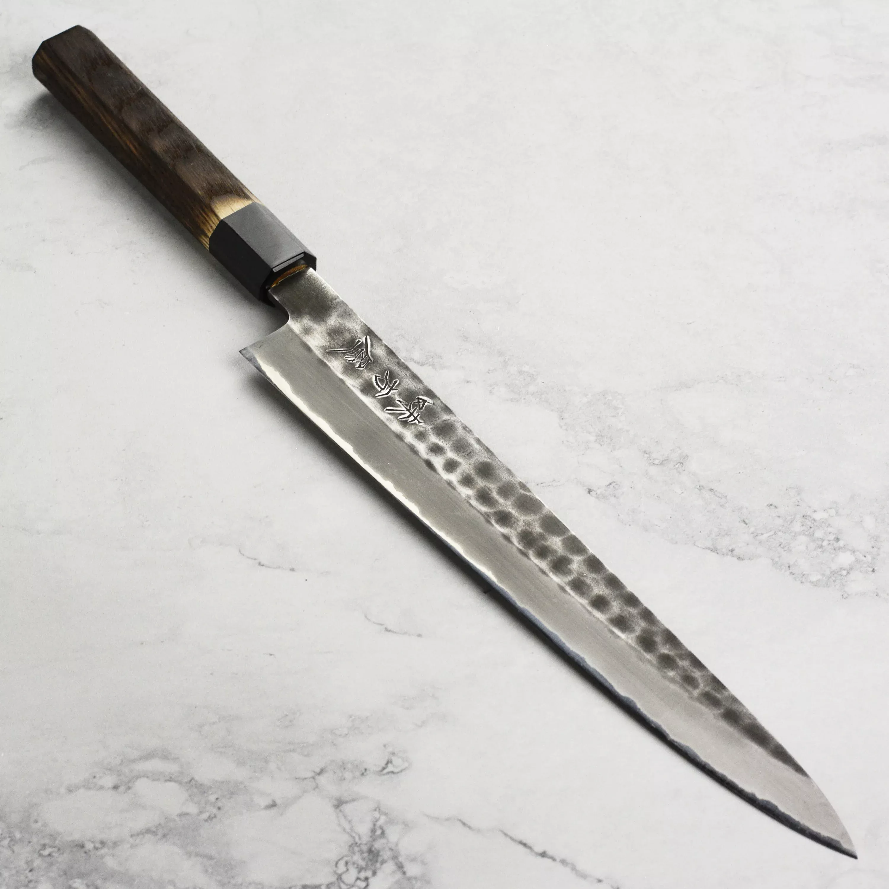 hinoura-shirogami-2-kurouchi-tsuchime-10-6-sujihiki Hinoura Shirogami #2 Kurouchi Tsuchime 10.6" Sujihiki