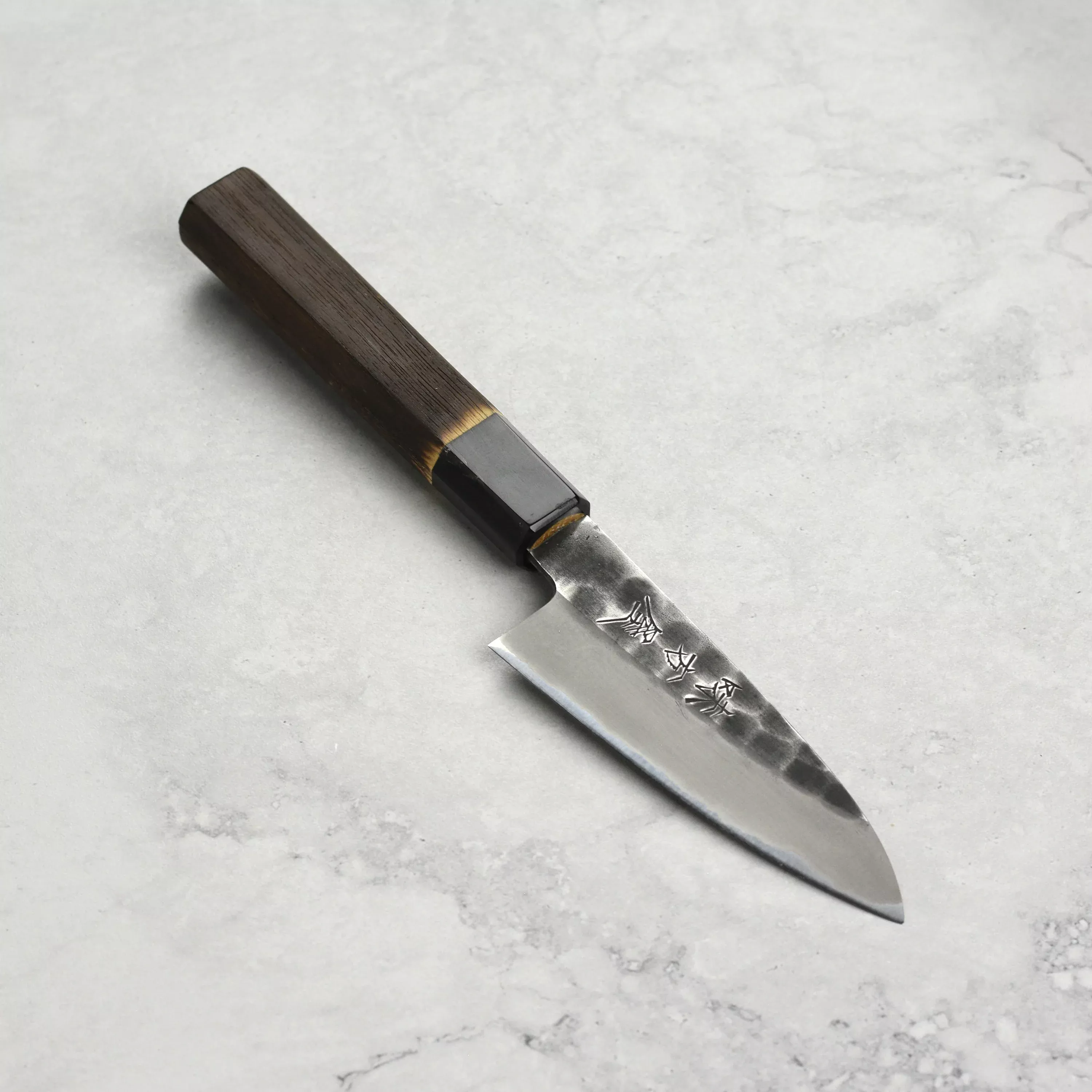 hinoura-shirogami-2-kurouchi-tsuchime-4-1-petty-japanese-utility-knife Hinoura Shirogami #2 Kurouchi Tsuchime 4.1" Petty Japanese Utility Knife