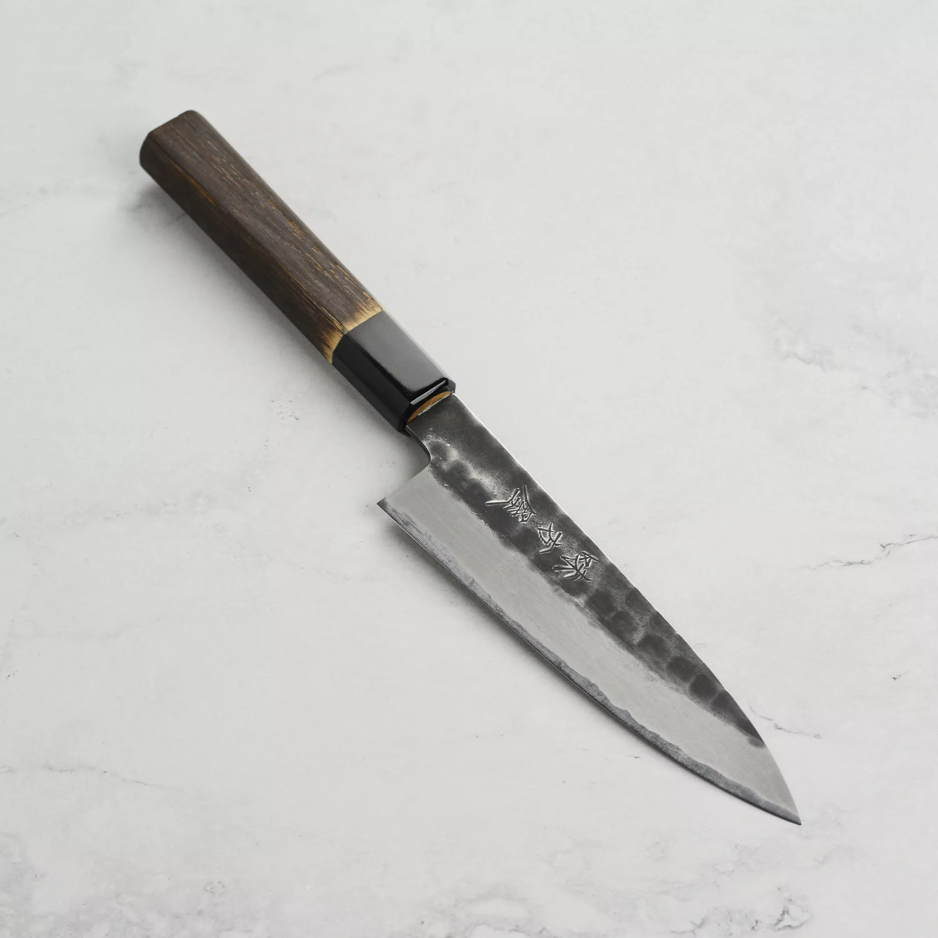 hinoura-shirogami-2-kurouchi-tsuchime-5-3-petty-japanese-utility-knife Hinoura Shirogami #2 Kurouchi Tsuchime 5.3" Petty Japanese Utility Knife