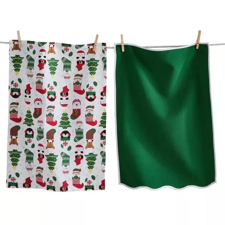 holiday-cheer-stockings-dishtowel-2-pc Holiday Cheer Stockings Dishtowel 2-pc