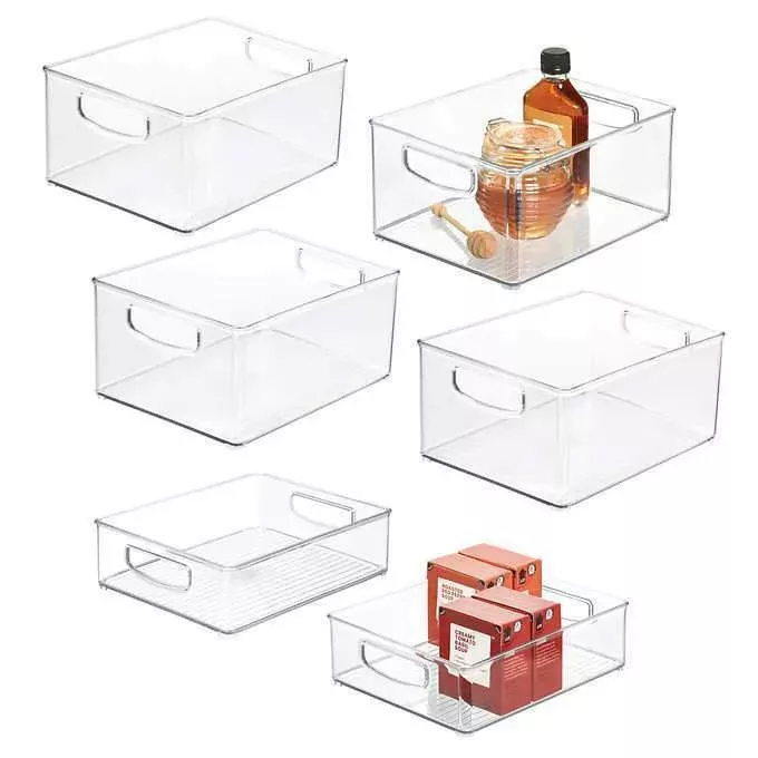 idesign-clear-pantry-bins-6-piece-set-rebel iDesign Clear Pantry Bins 6-Piece Set – REBEL
