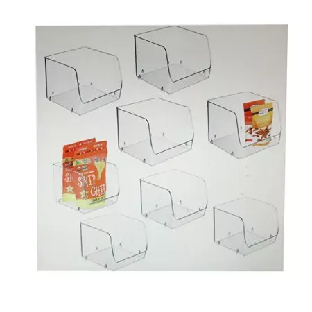 idesign-open-front-bins-clear-8-piece-set-rebel iDesign Open Front Bins Clear 8 Piece Set – REBEL