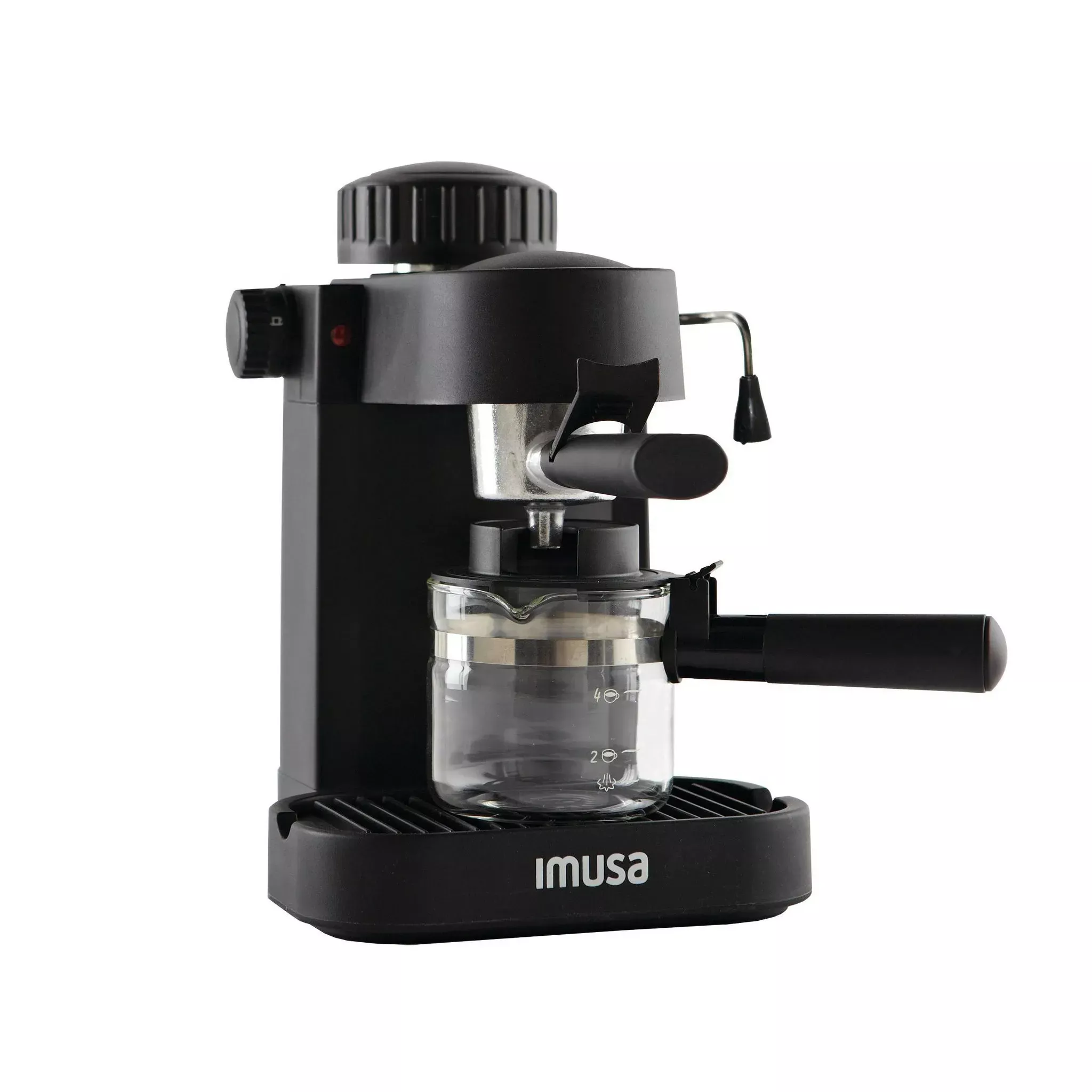 imusa-usa-llc-4-cup-electric-espresso-cappuccino-maker-800-watts-black-rebel IMUSA USA LLC 4 Cup Electric Espresso/Cappuccino Maker 800 Watts - Black – REBEL