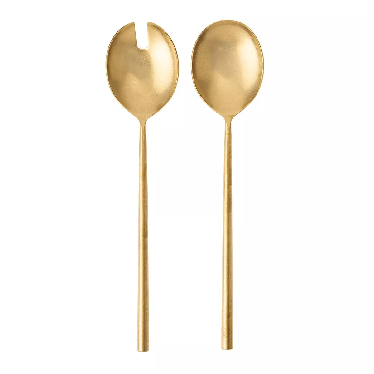 indaba-tides-salad-servers-set-2-tumbled-gold Indaba Tides Salad Servers Set of 2 - Tumbled Gold