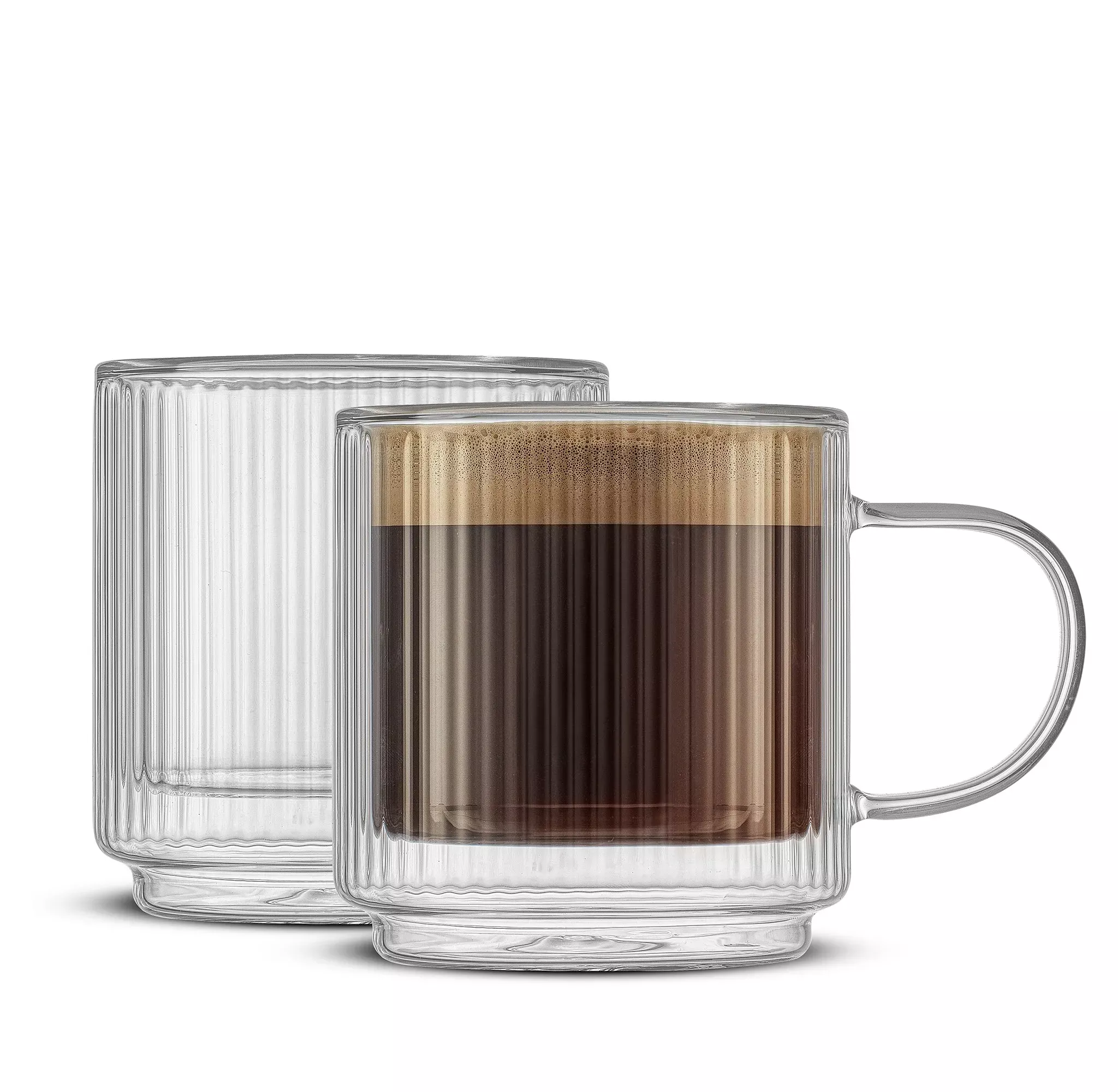 joyjolt-haven-double-wall-glass-mugs-13-5-oz-stackable-set-2-rebel JoyJolt Haven Double Wall Glass Mugs - 13.5 Oz, Stackable Set of 2 – REBEL