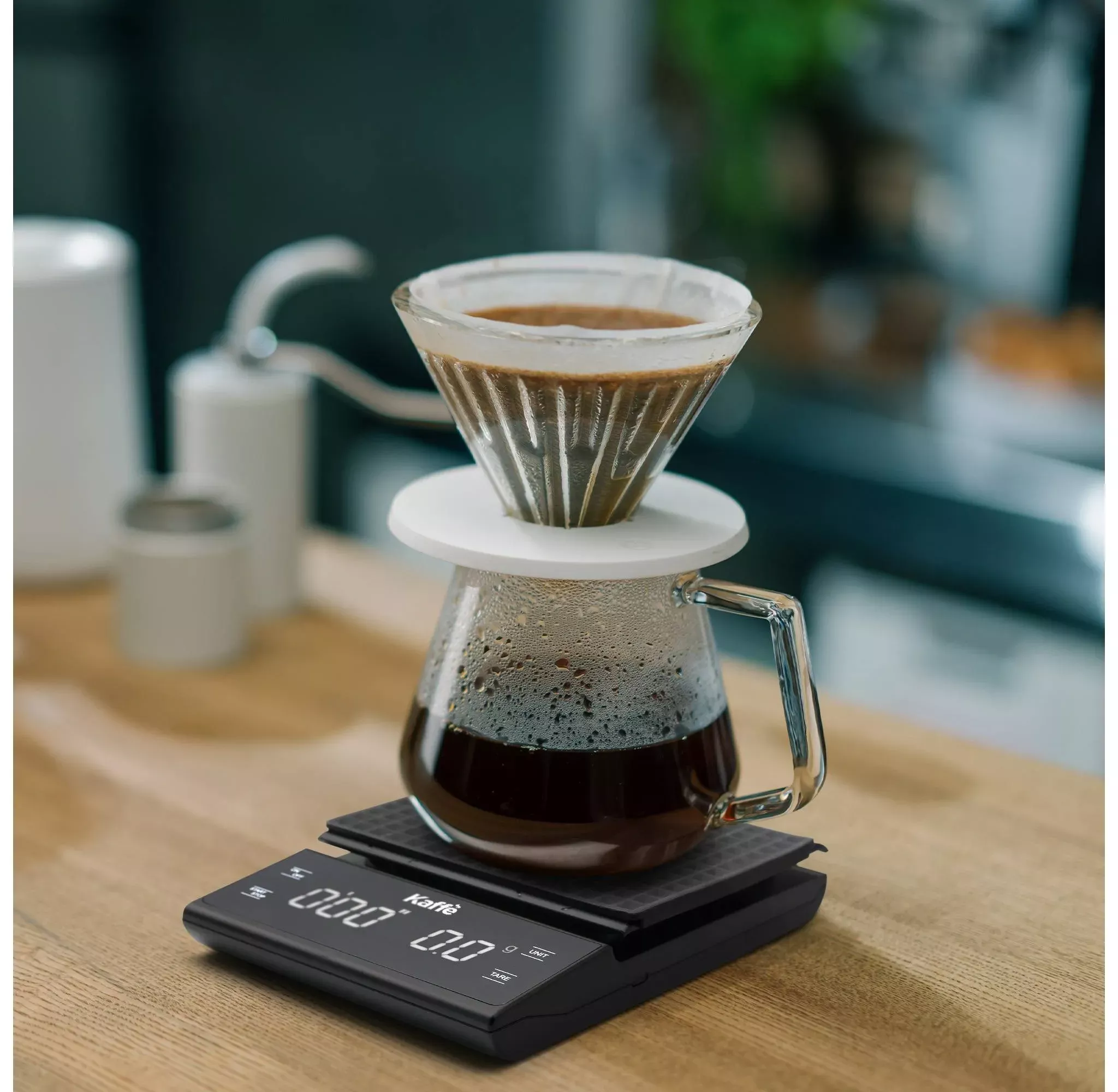 kaffe-espresso-scale-with-timer-black-rebel kaffe Espresso Scale with Timer - Black – REBEL