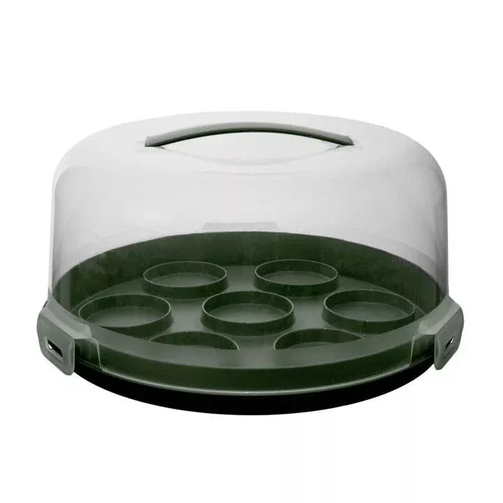 kitchen-basics-cake-cupcake-carrier-forest-green Kitchen Basics Cake/Cupcake Carrier - Forest Green