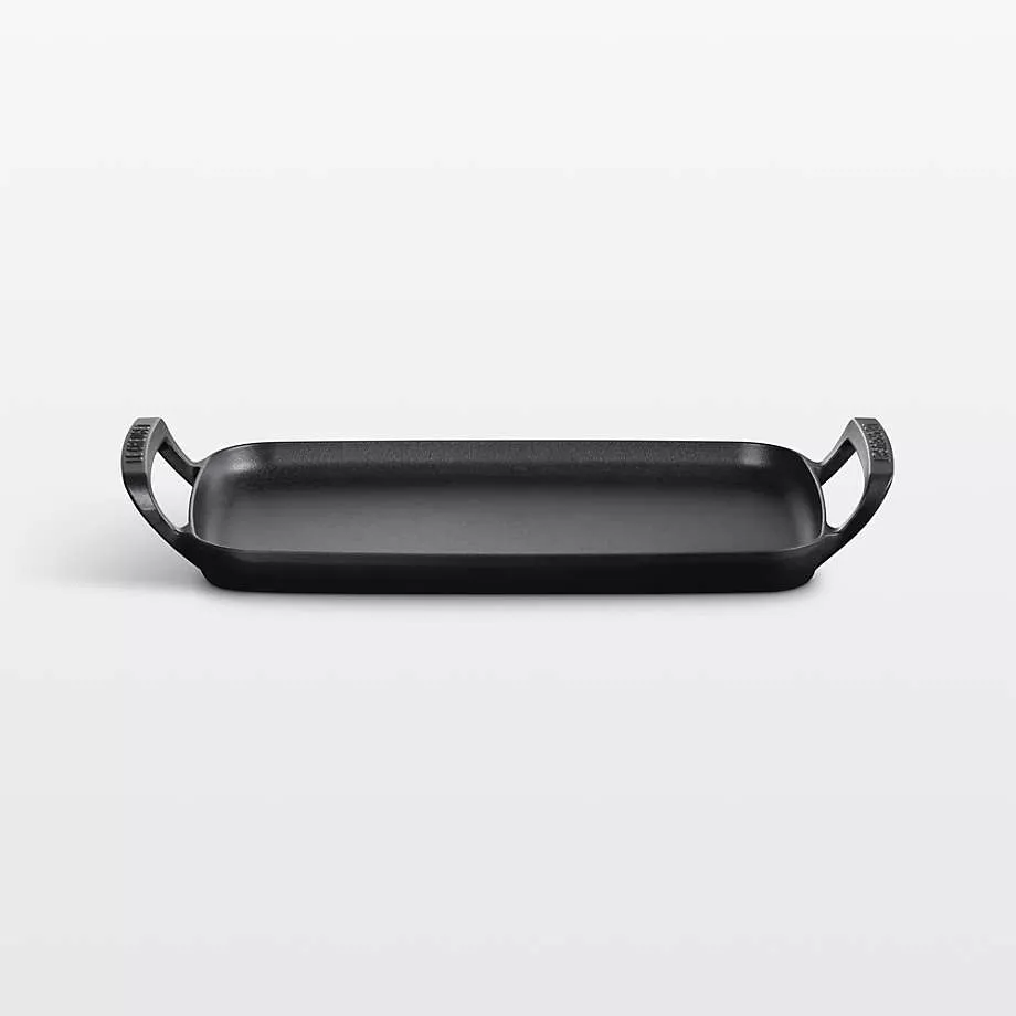 Le Creuset Alpine Outdoor Rectangular Griddle - Matte Black 11.75"