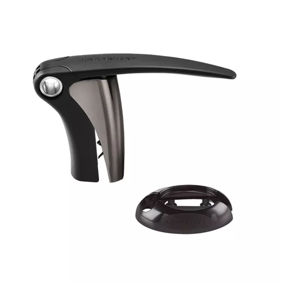 Le Creuset Black Nickel 2-Piece Compact Lever and Foil Cutter Gift Set