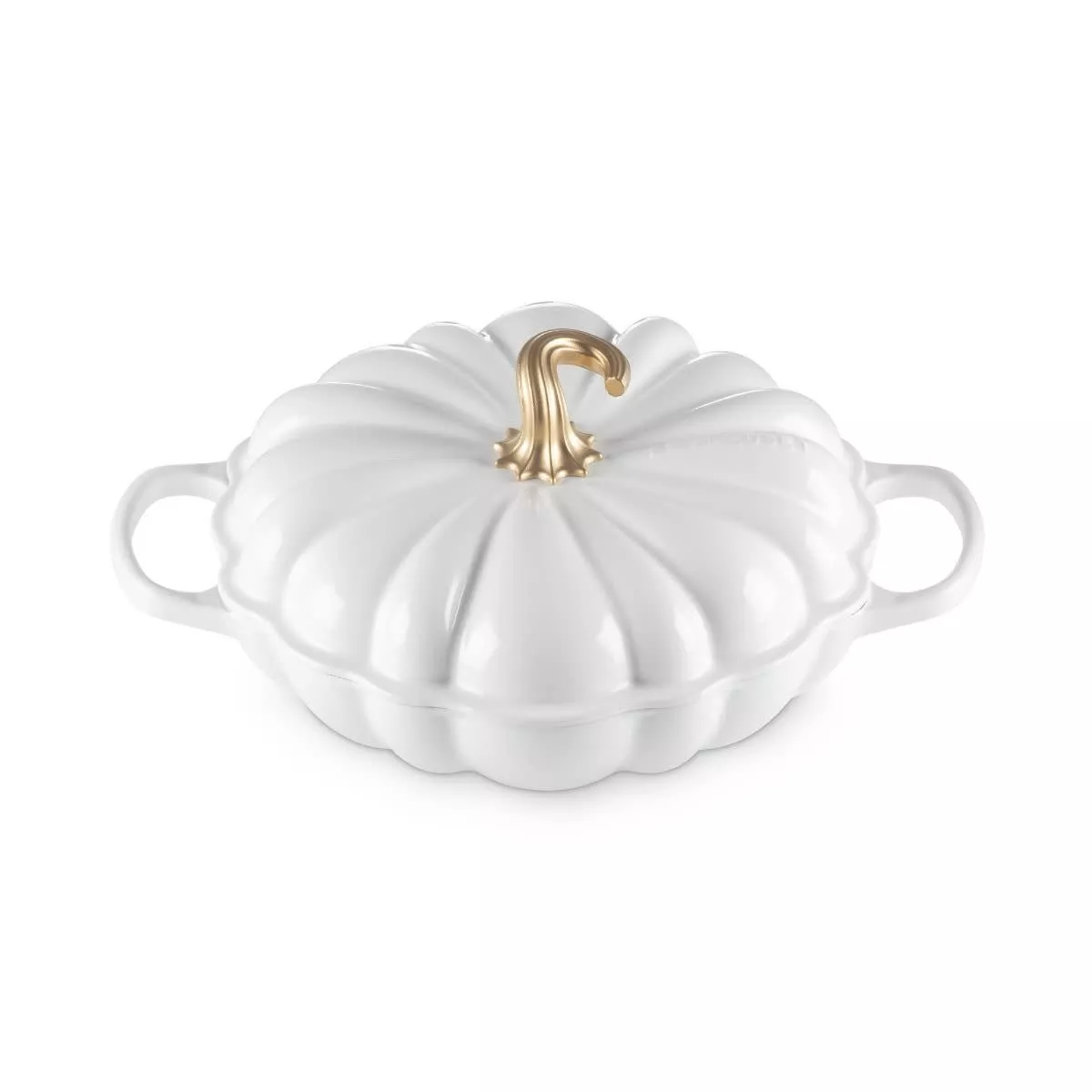 Le Creuset Braiser - White 2.75 qt. Signature Pumpkin