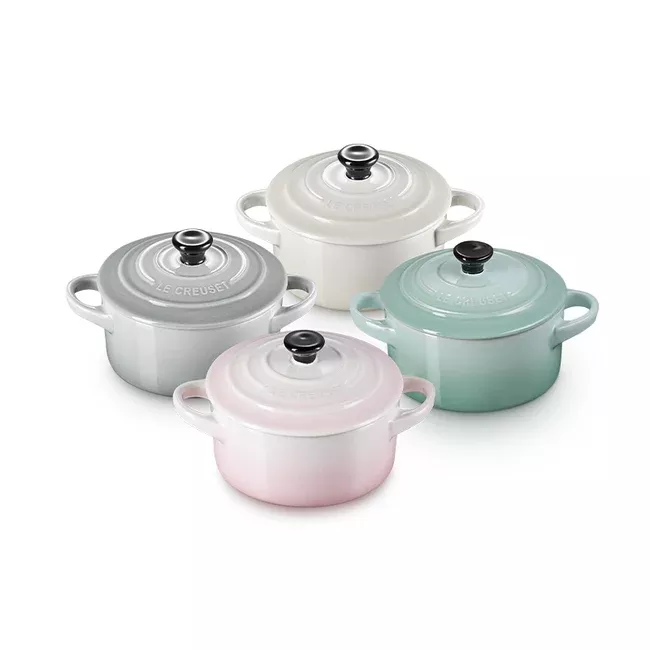 le-creuset-calm-collection-classic-mini-round-cocottes-set-4 Le Creuset Calm Collection Classic Mini Round Cocottes set of 4