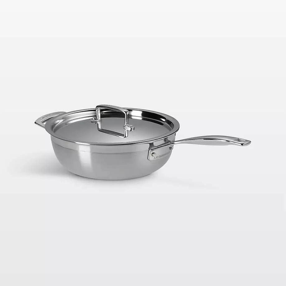 le-creuset-classic-stainless-steel-chefs-pan-3-5-qt Le Creuset Classic Stainless Steel Chefs Pan 3.5 qt.