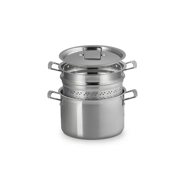 le-creuset-classic-stainless-steel-multipot-7-5 Le Creuset Classic Stainless Steel Multipot 7.5"