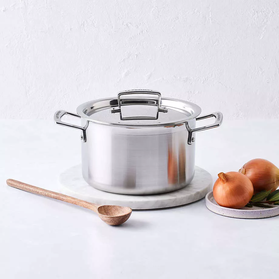 le-creuset-classic-stainless-steel-stockpot-6-25-qt Le Creuset Classic Stainless Steel Stockpot 6.25 qt.