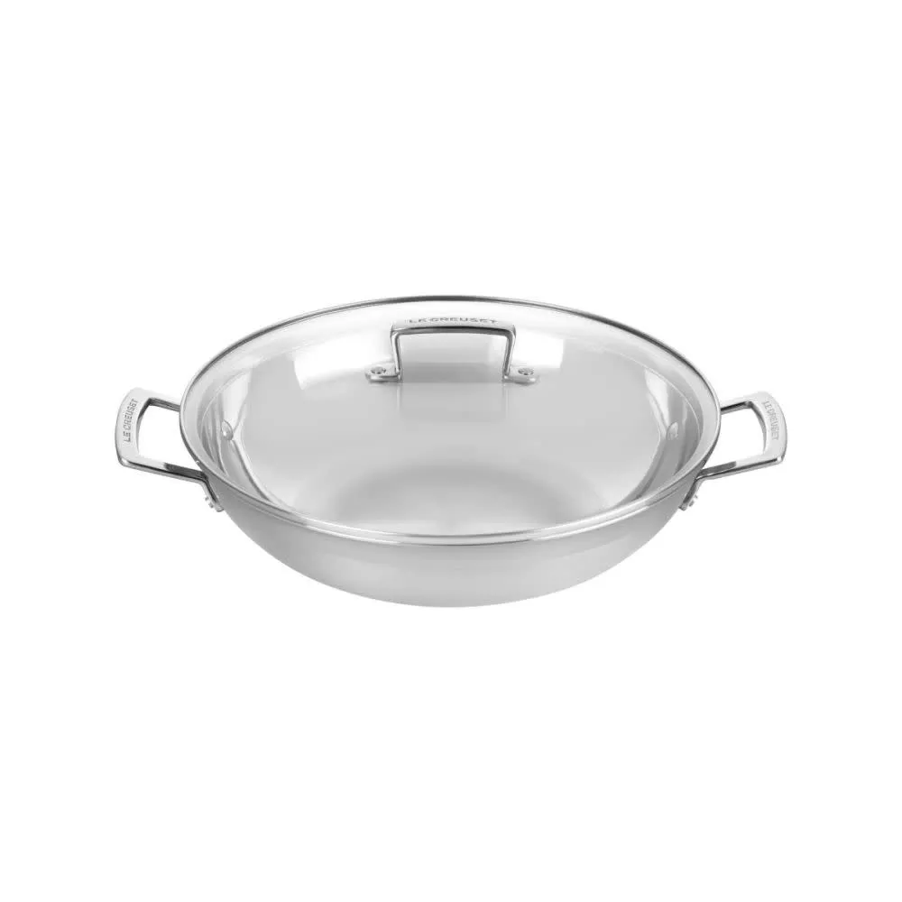 le-creuset-classic-stainless-steel-wok-4-5-qt Le Creuset Classic Stainless Steel Wok 4.5 qt.