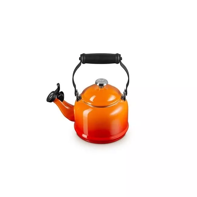 le-creuset-demi-kettle-flame-w-ss-knob-1-25-qt Le Creuset Demi Kettle - Flame w/ SS Knob 1.25 qt.