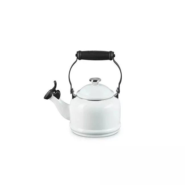 le-creuset-demi-kettle-white-w-ss-knob-1-25-qt Le Creuset Demi Kettle - White w/ SS Knob 1.25 qt.