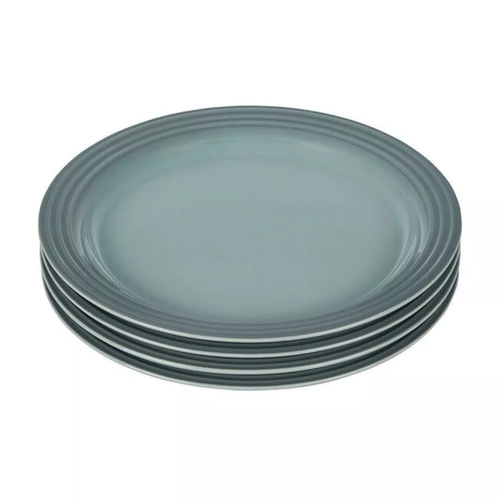 le-creuset-dinner-plates-sea-salt-10-5-set-4-10-5 Le Creuset Dinner Plates - Sea Salt 10.5" Set of (4) 10.5"