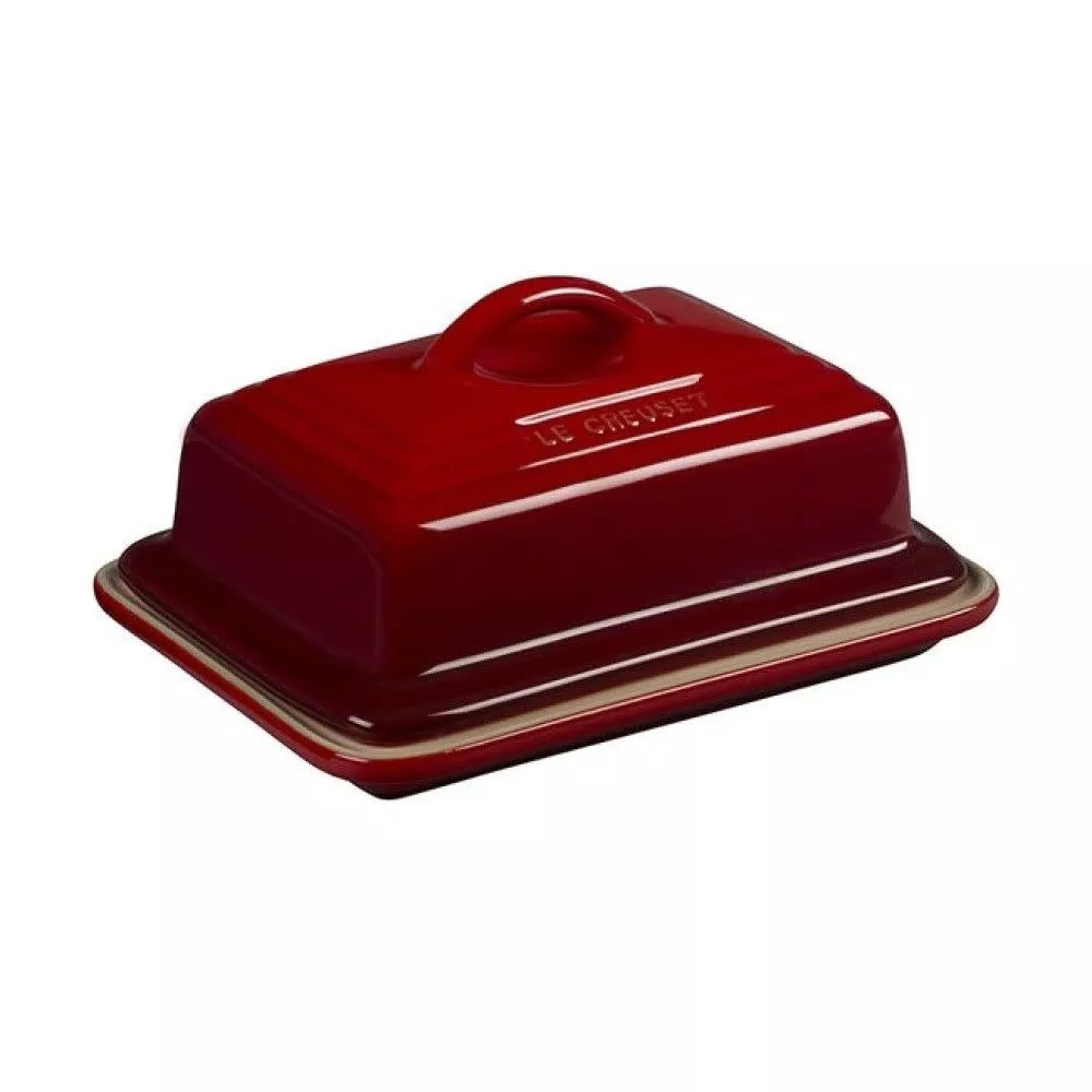 le-creuset-european-butter-dish-cerise-6-75-x-5-x-3-5 Le Creuset European Butter Dish - Cerise - 6.75" x 5" x 3.5"