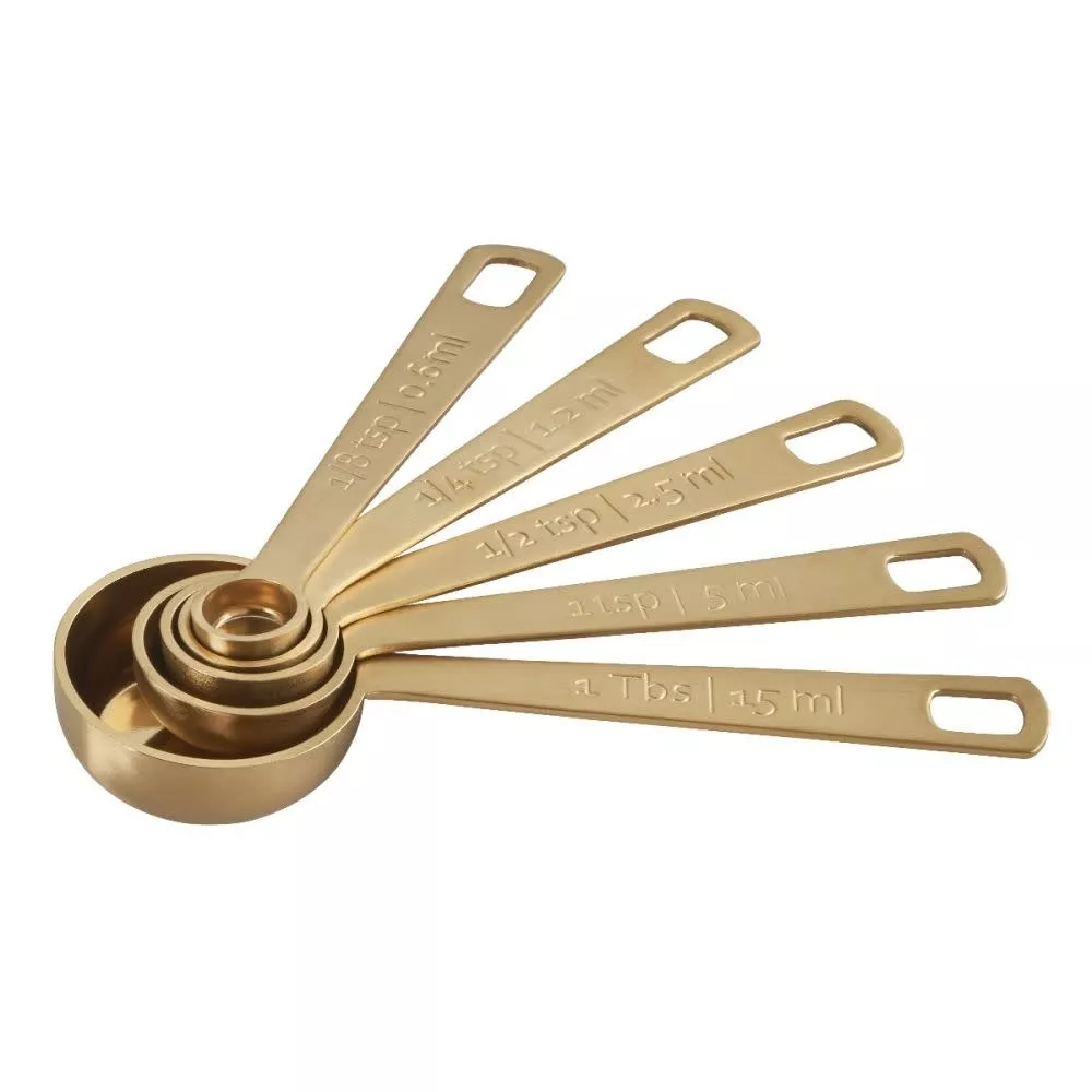 le-creuset-gold-measuring-spoons-set-5-le-creuset Le Creuset Gold Measuring Spoons - Set of 5| Le Creuset